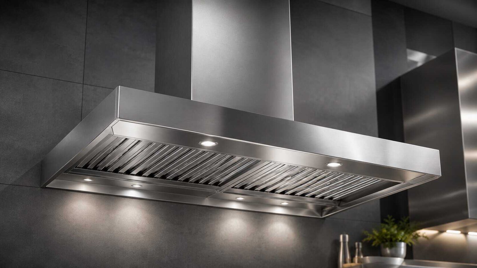 Campana con filtros lavables en acero inoxidable