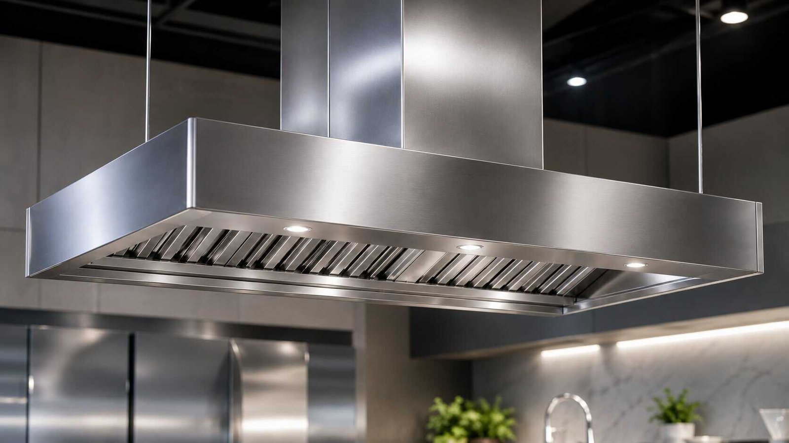 Campanas de cocina en acero inoxidable