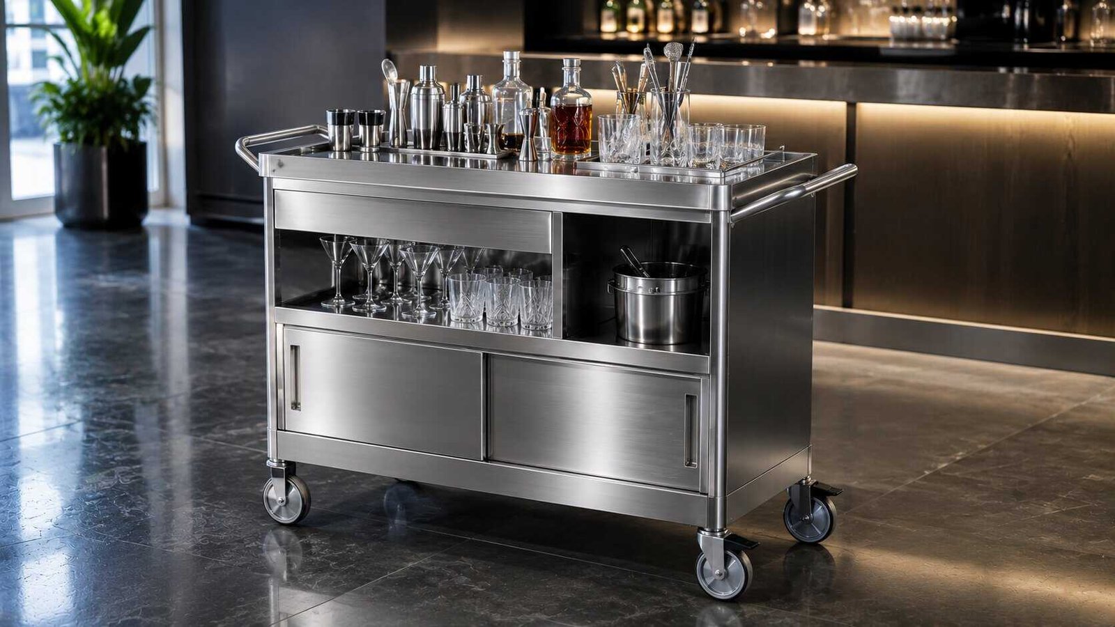 Muebles en acero inoxidable