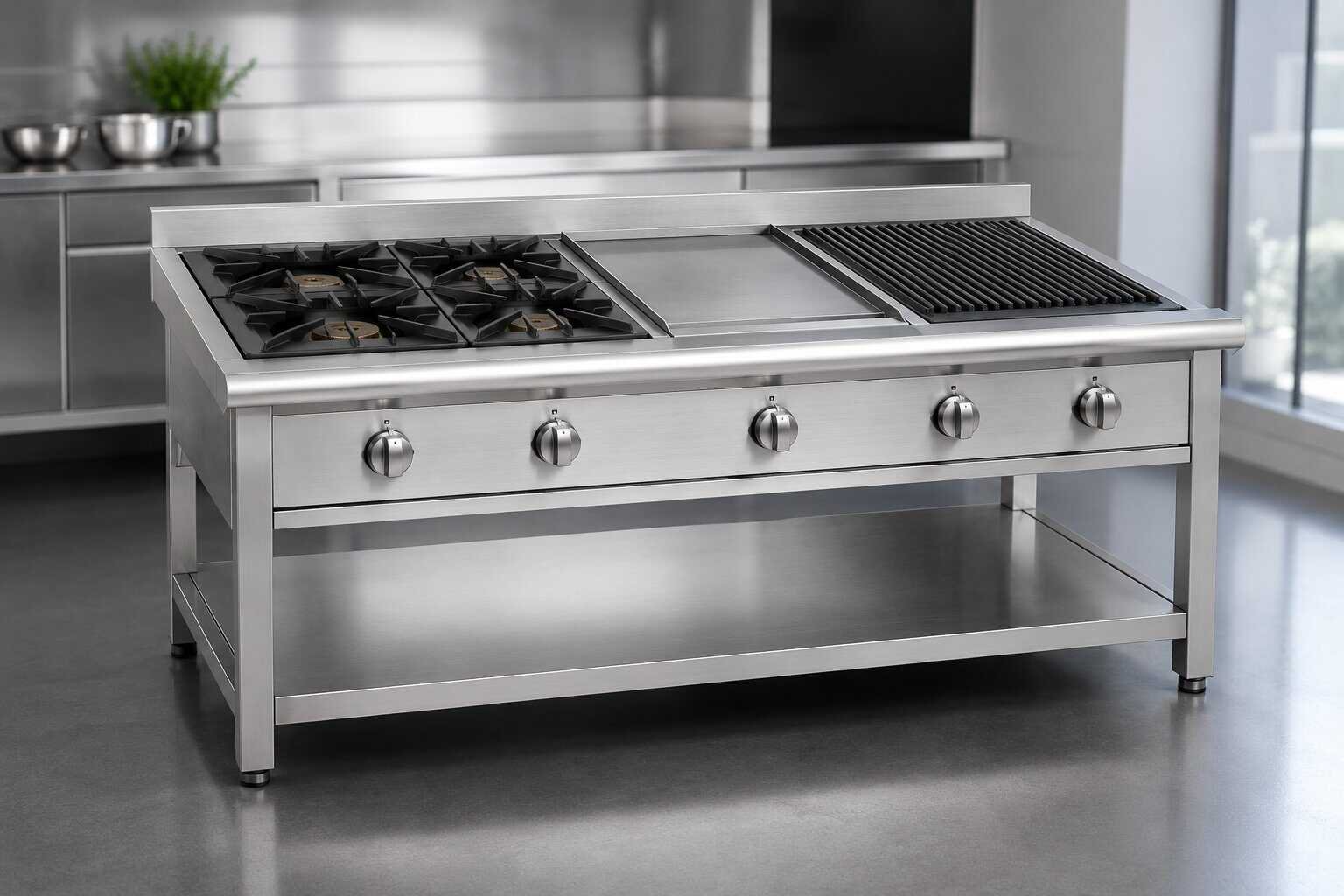 Equipos para restaurantes en acero inoxidable