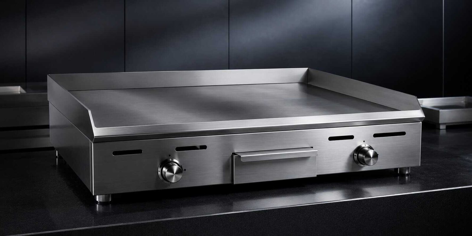 Plancha asadora en acero inoxidable