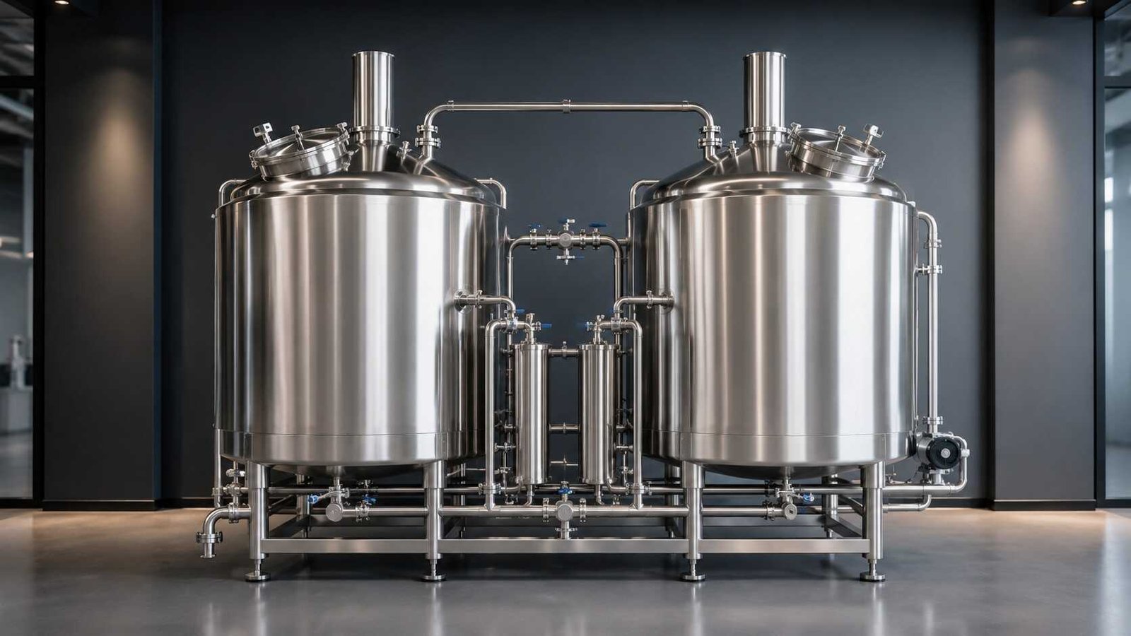 Planta de cerveza artesanal sistema de 2 vasijas